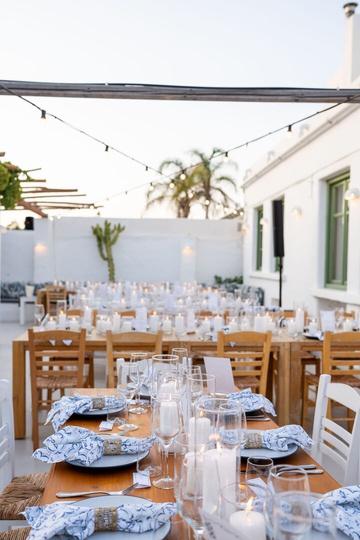 Luxury Candlelit Rehearsal Dinner in Naoussa, Paros